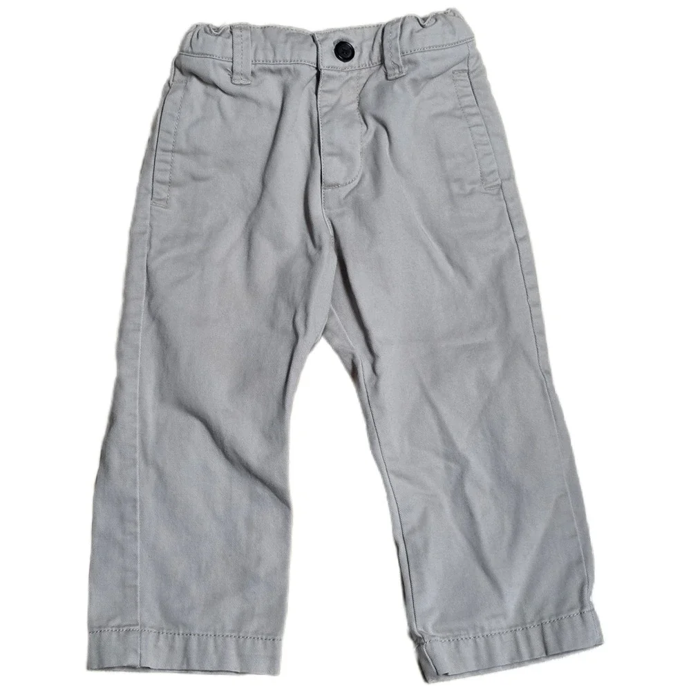 OshKosh B'gosh Chino Pants‎ Boy's Size 24 Months Beige Elastic Waist